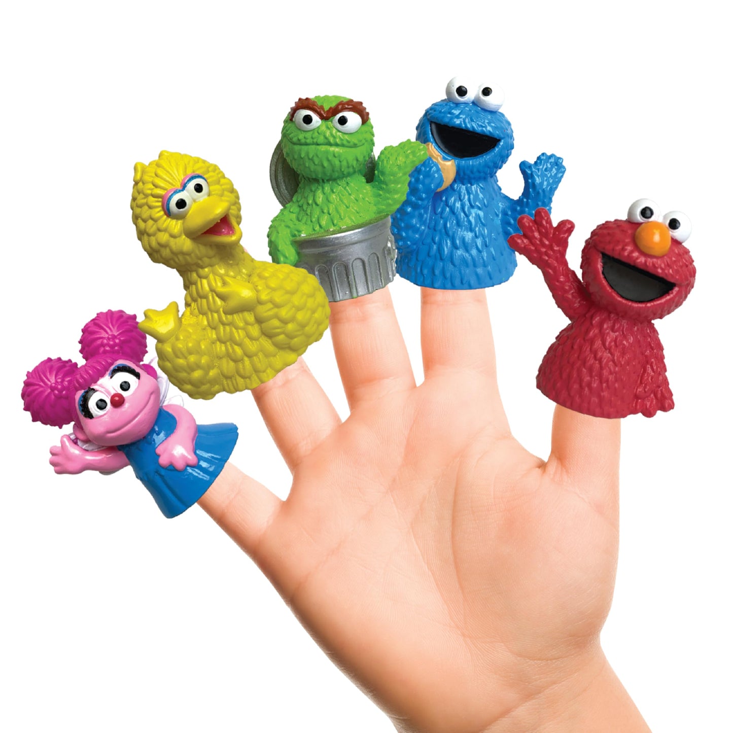 Sesame Street 5 Piece Finger Puppet Set - Easter Basket Stuffers, Easter Egg Fillers, Easter Decorations, Party Favors, Educational, Playtime, Bath