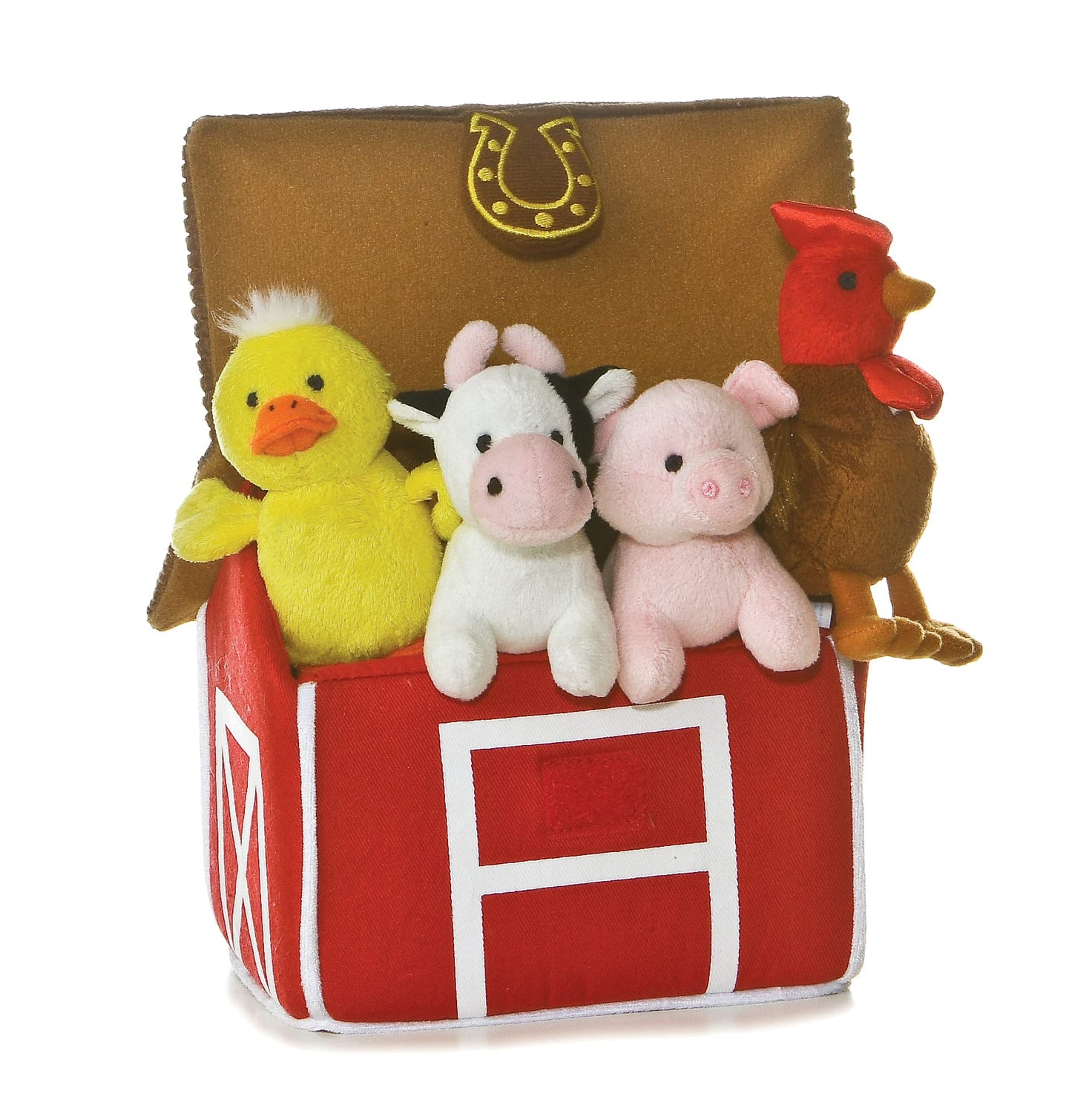 Aurora® Engaging Baby Talk™ My Barnyard Friends II™ Baby Stuffed Animal - A Fun Playset for Sensory Engagement and Play - for Babies and New Parents