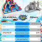 ELEMARA Speed Racer 15-in-1 Inflatable Water Slide Bounce House for Big Kids, 191x175in Double Slide Water Park w/Climbing Wall, Splash Pool,Water