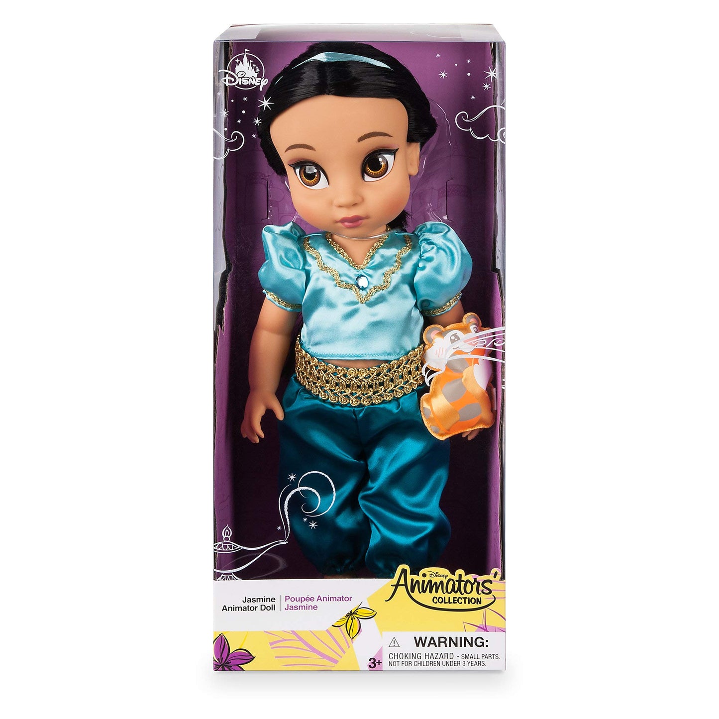Disney Store Official Animators' Collection Jasmine Doll from Aladdin - Princess Toys for Kids & Collectors, Soft & Poseable Figure - 16 Inches