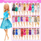 BJDBUS 11 Sets Doll Clothes 3 Sequins Dresses 4 Fashion Dresses and Floral Short Skirt 4 Casual Outfits Tops and Pants for 11.5 inch Girl Doll