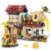 HIGH GODO Honey Workshop Mini Building Set, MOC Street View Simulation Architecture Toy, Collectible Gifts for Adults Teens Ages 14+, NOT Compatible