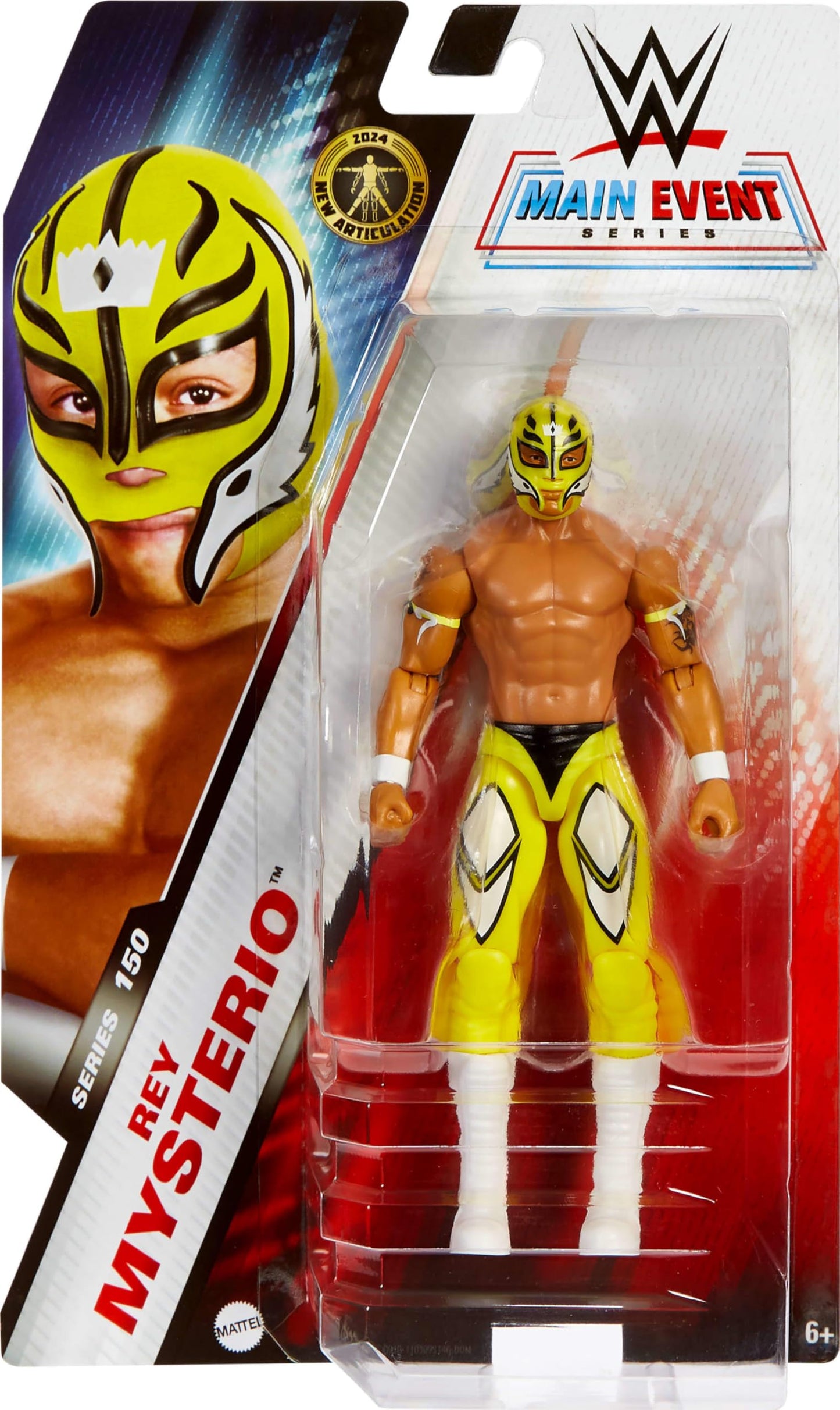 Mattel WWE Action Figure, 6-inch Collectible Rey Mysterio with 10 Articulation Points & Life-Like Look