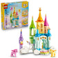LEGO Creator 3 in 1 Unicorn Castle Building Toy for Kids - Unicorn Toy Trio for Girls & Boys, Ages 8+ - Build 3 Pretend Play Toys with 1 Set