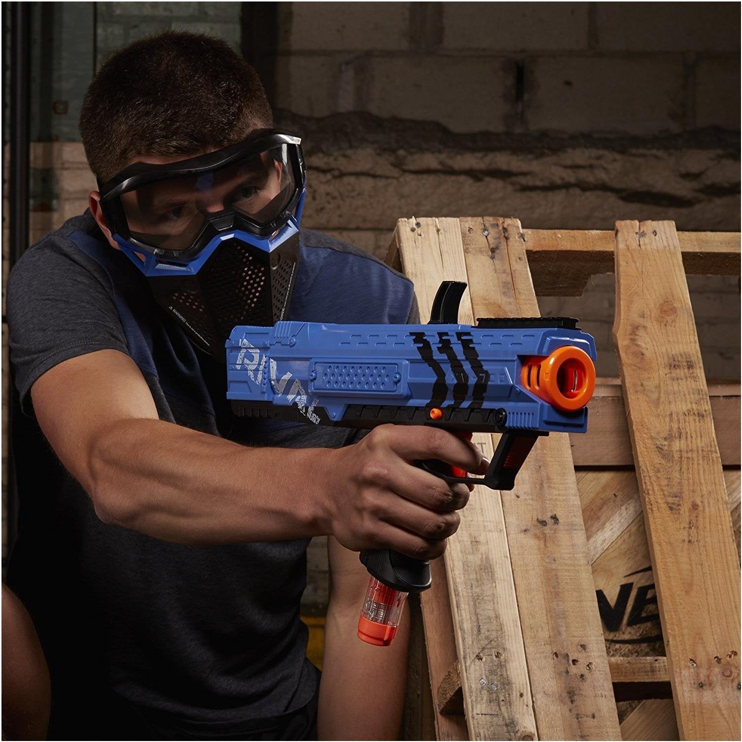 Nerf Rival Apollo XV-700 and Face Mask Blue