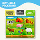 Big Discoveries Wooden Puzzle - Animal Wood Puzzles for Toddlers 2+ Years Old | Montessori Learning Puzzles for Kids - Great for Preschool Aged Boys