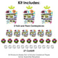Big Dot of Happiness Through the Decades - 50s, 60s, 70s, 80s, and 90s Party Decor and Confetti - Terrific Table Centerpiece Kit - Set of 30