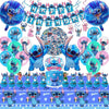 103PCS Stitch Party Supplies, Birthday Decorations Set Include Banner, Balloons, Stickers, Hanging Swirls, Cake Cupcake Toppers, Tablecloth for Boys