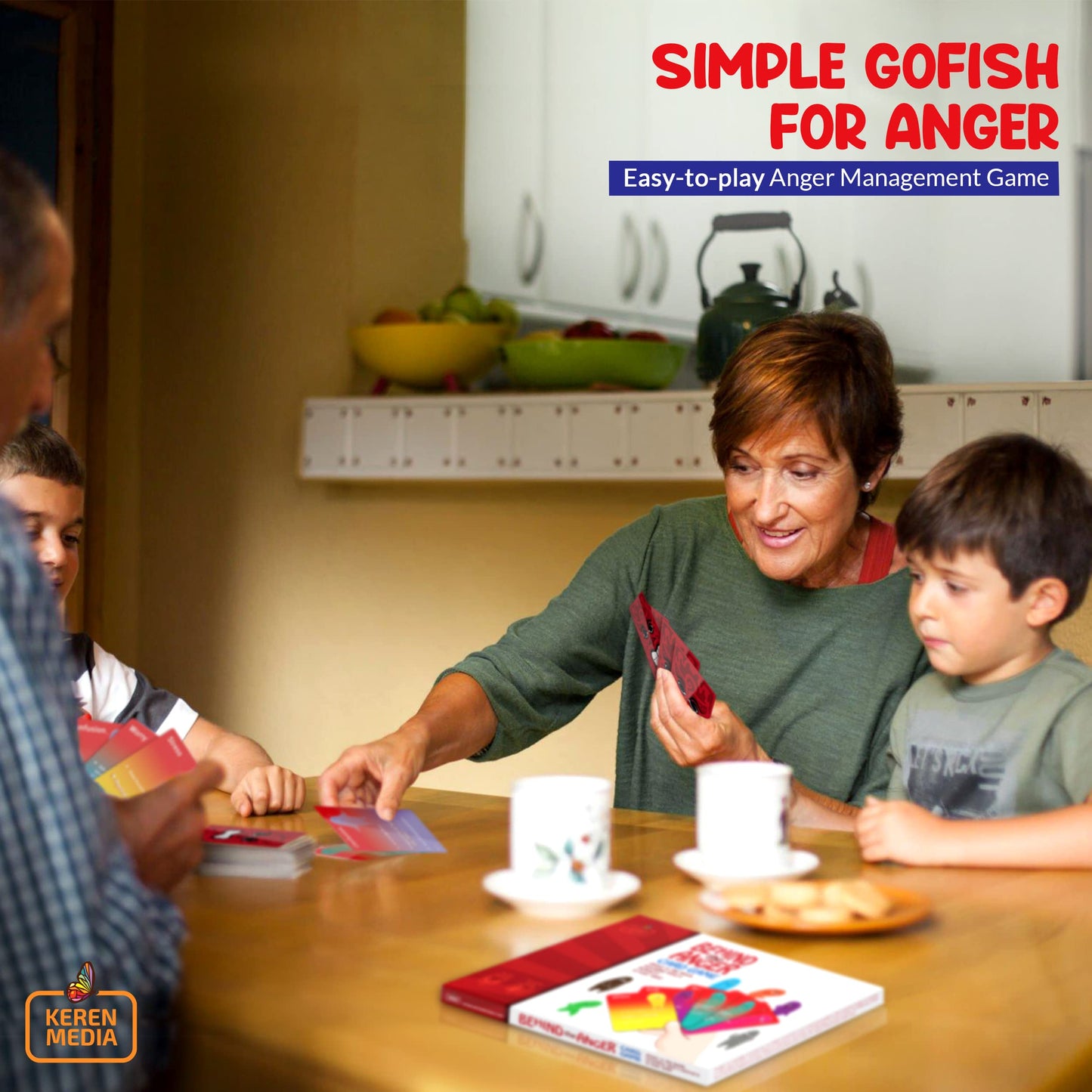 Behind The Anger Card Game | Family Therapy Games for Teens & Kids 6+ | Anger Management for Teens | CBT Games for Counseling Emotional Regulation