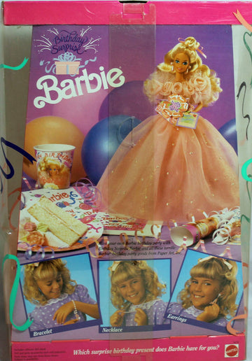 Birthday Surprise Barbie Doll w Surprise Gift For You! (1991)