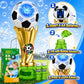 Bubble Wands for Kids - Light up Bubble Wands with 2 Solutions, Outdoor Toys for Kids Ages 3-5 4-8, Soccer Toys for Boys, Birthday Party Gift for 3 4