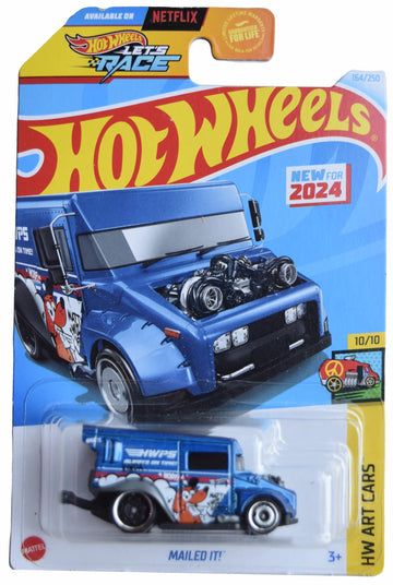 Hot Wheels Mailed It, HW Art Cars 10/10 [Blue] 164/250