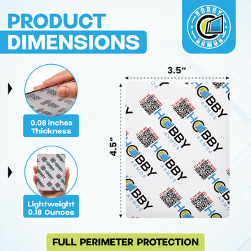 100 Pack Trading Card Shipping Protector by Hobby Armor, 3.5" x 4.5" with Rounded Corners, Vibrant Multi-Color Card Protector to Guard Cards From