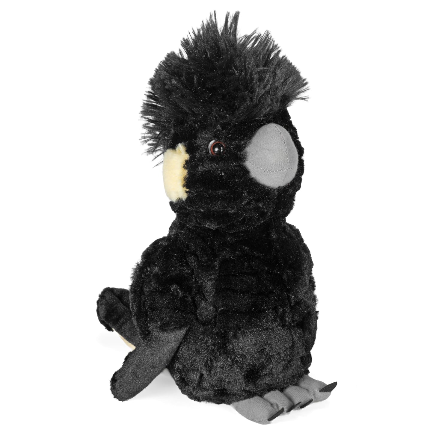 Wild Republic Cuddlekins Yellow Tail Black Cockatoo Stuffed Animal - 12"