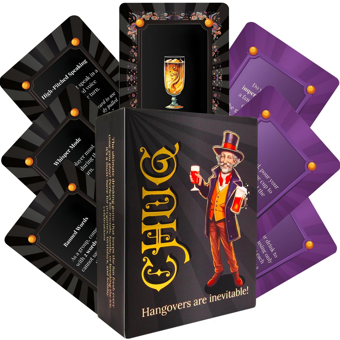 Chug Drinking Game - Hilarious Party Games for Adults Perfect for Game Night, Ice Breakers, Conversation Starter, Great for Chill Nights or Big
