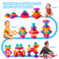 30-Piece Building Blocks Set for Kids - STEM Preschool Learning Activities Ages 3-6 Years Old, Light Table Compatible Educational Stacking Toys