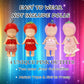 4Pcs Doll Clothes for Sonny Angel, 3 Inch Mini Doll Outfit Set Tops Skirts