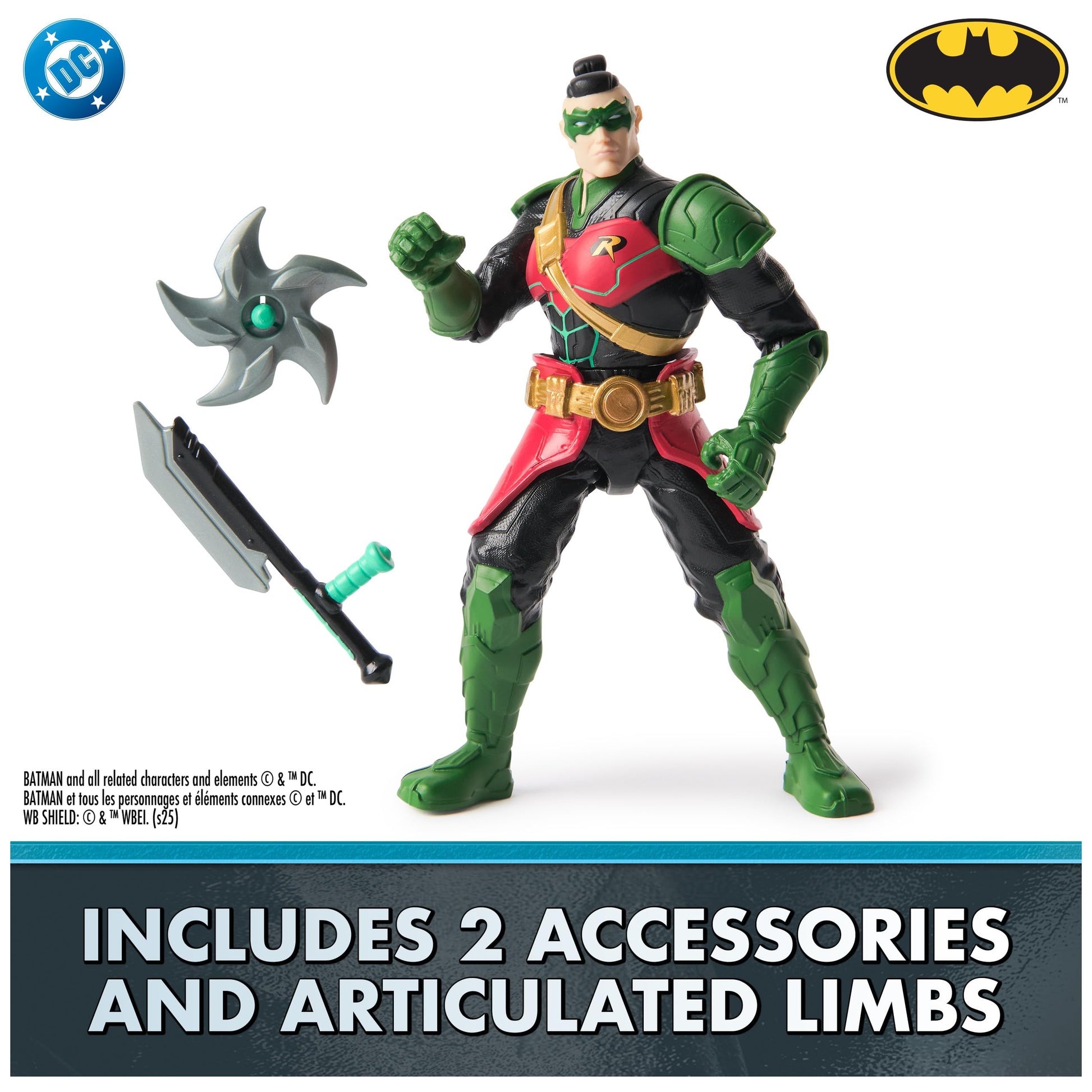 DC Comics Battle Clash Robin Action Figure, 6-Inch