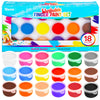 Darice Washable Finger Paint for Kids - Non-Toxic Kids Paint with 18 Vibrant Colors 1 oz Each - Water-Based Mess Free Crafts Art Supplies For Toddlers