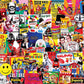 White Mountain 1000 Piece Jigsaw Puzzle Retro Icons Collage, Pop Culture