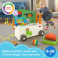Fisher-Price Baby to Toddler Toy Laugh & Learn 3-in-1 On-the-Go Camper Walker & Activity Center with Smart Stages for Ages 9+ Months, Tan/Green
