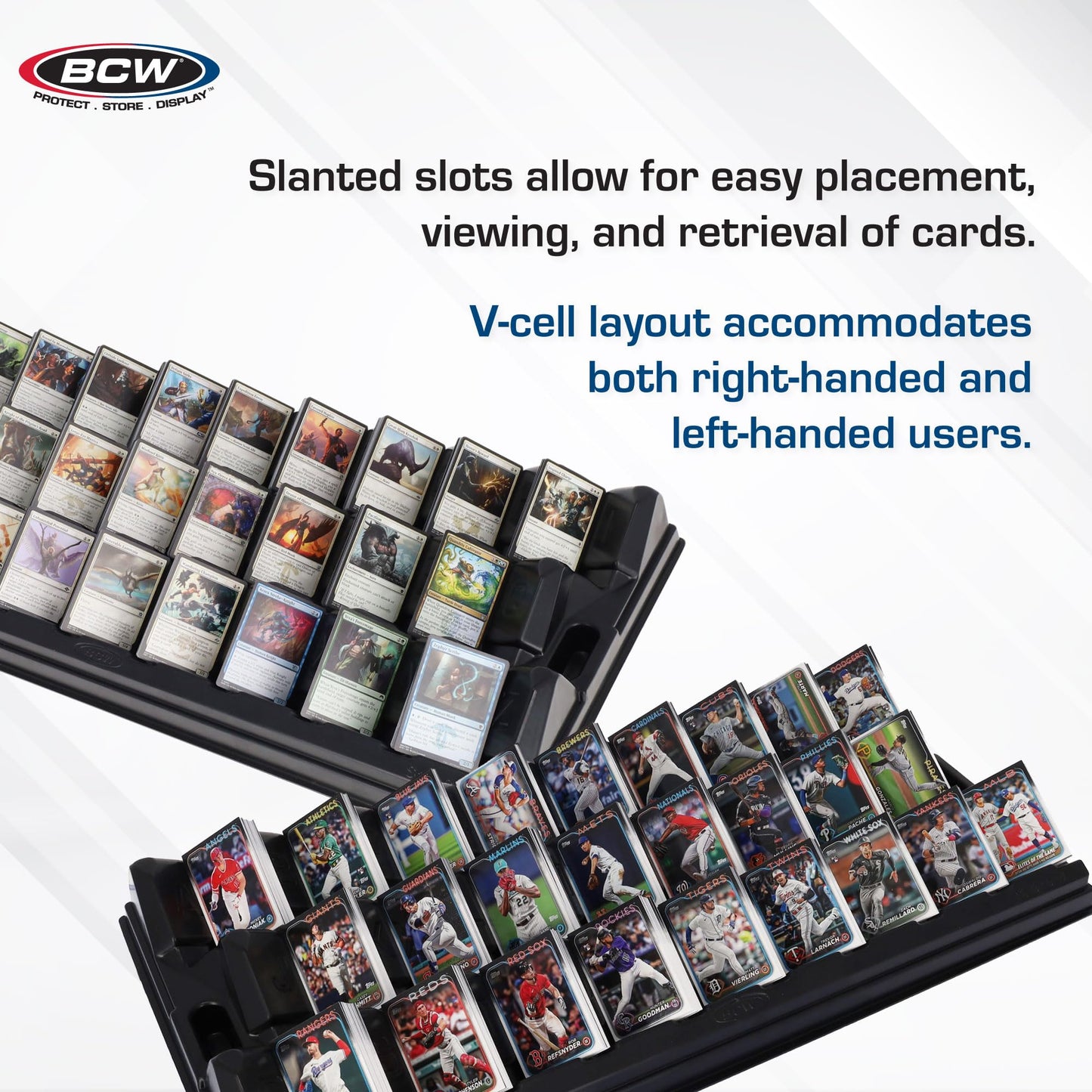 BCW SafeSort Card Sorting Tray - Organizer for Baseball, Trading, TCG, Deck, Game, and Collection Display