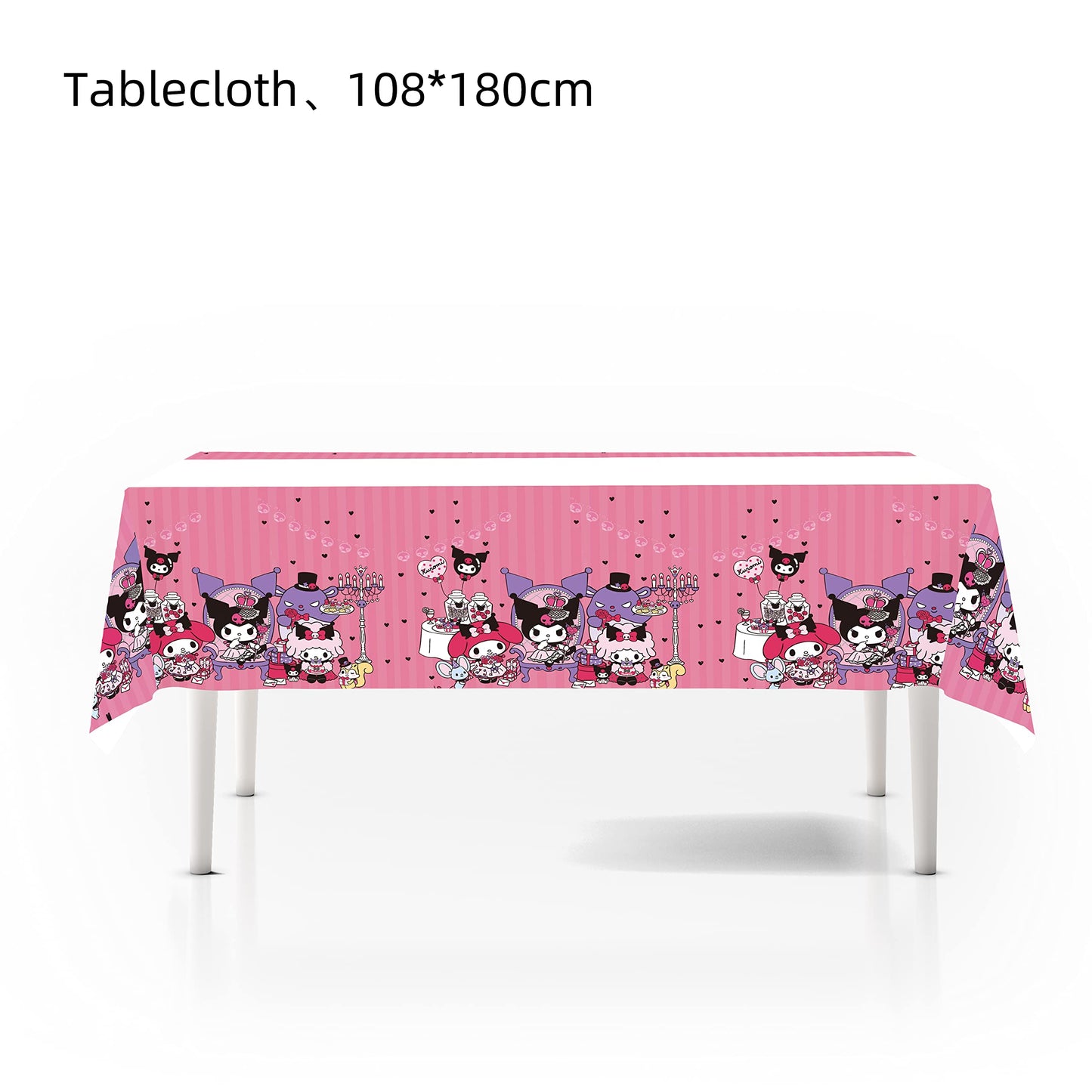 HABITZ 2pcs Children Birthday Party Tablecloth Table Cover,Children Birthday Supplies Decorations (5)