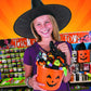 Fun Express Plush Long Arm Black Cats for Halloween - Soft Spooky Party Favor Toys for Trick-or-Treat Goodie Bags & Decorations - Perfect