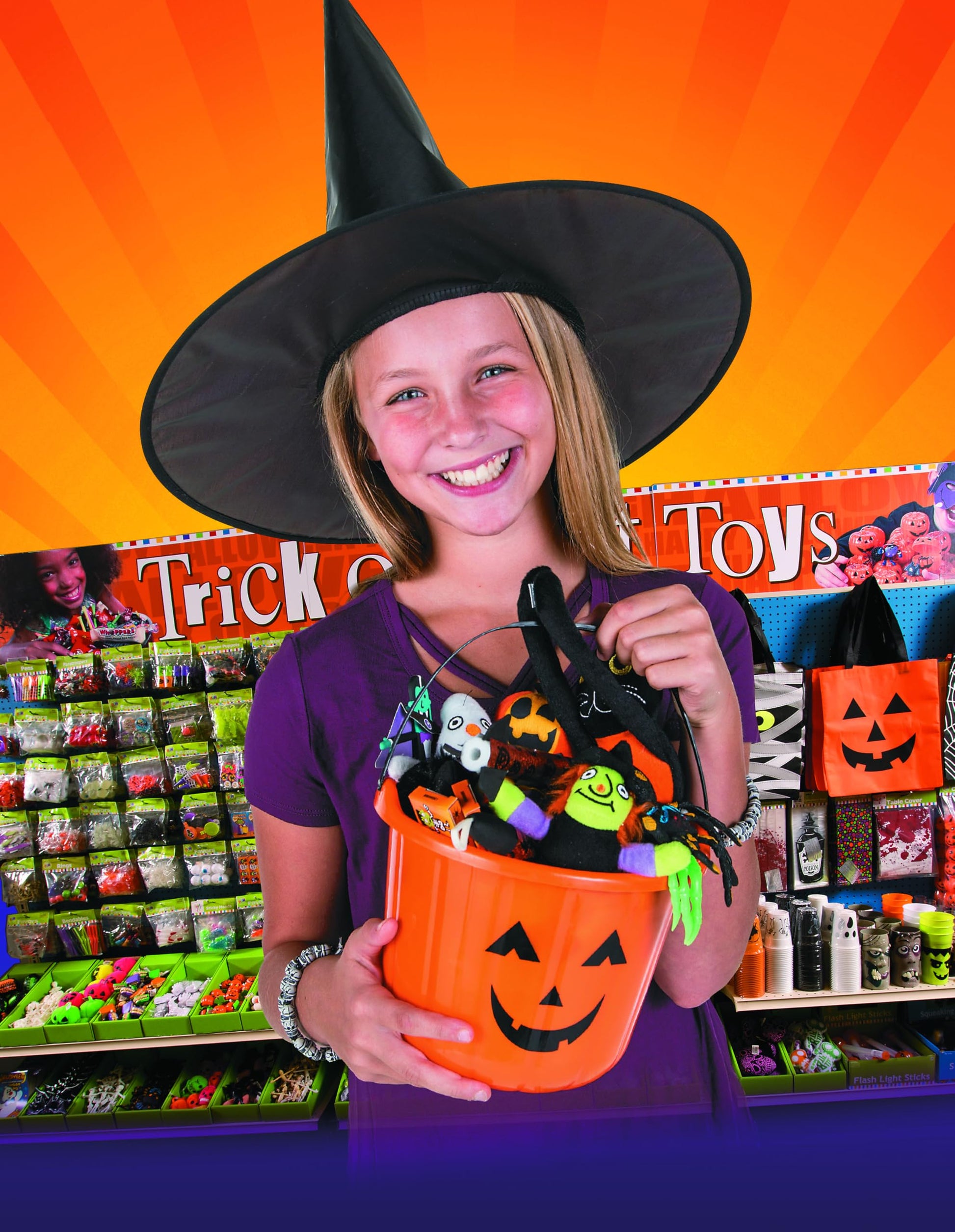 Fun Express Plush Long Arm Black Cats for Halloween - Soft Spooky Party Favor Toys for Trick-or-Treat Goodie Bags & Decorations - Perfect