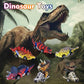 Xbnmex Dinosaur Car Toy, 6 Piece Carts Toys for Kids, Dinosaur Sliding Motorcycle Toy, Dinosaur Car Gifts for Boys and Girls 3 4 5 6 7 Years Old