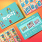 PLUS PLUS Learn to Build Robots, 250 Pieces - Interlocking Mini Building Blocks, 3D Puzzle Stem Toy for Kids, Birthday Gifts for Boys & Girls