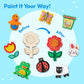 JOYIN 12 Wooden Magnet Creativity Arts & Crafts Painting Kit for Kids, Decorate Your Own Painting Gift for Halloween Crafts, Birthday Parties