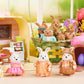 Li'l Woodzeez - Hoppingoods Rabbit Family - Set of 4 Collectible Posable Bunny Figures with Storybook - Pretend Play Doll Figures for Imaginative Play