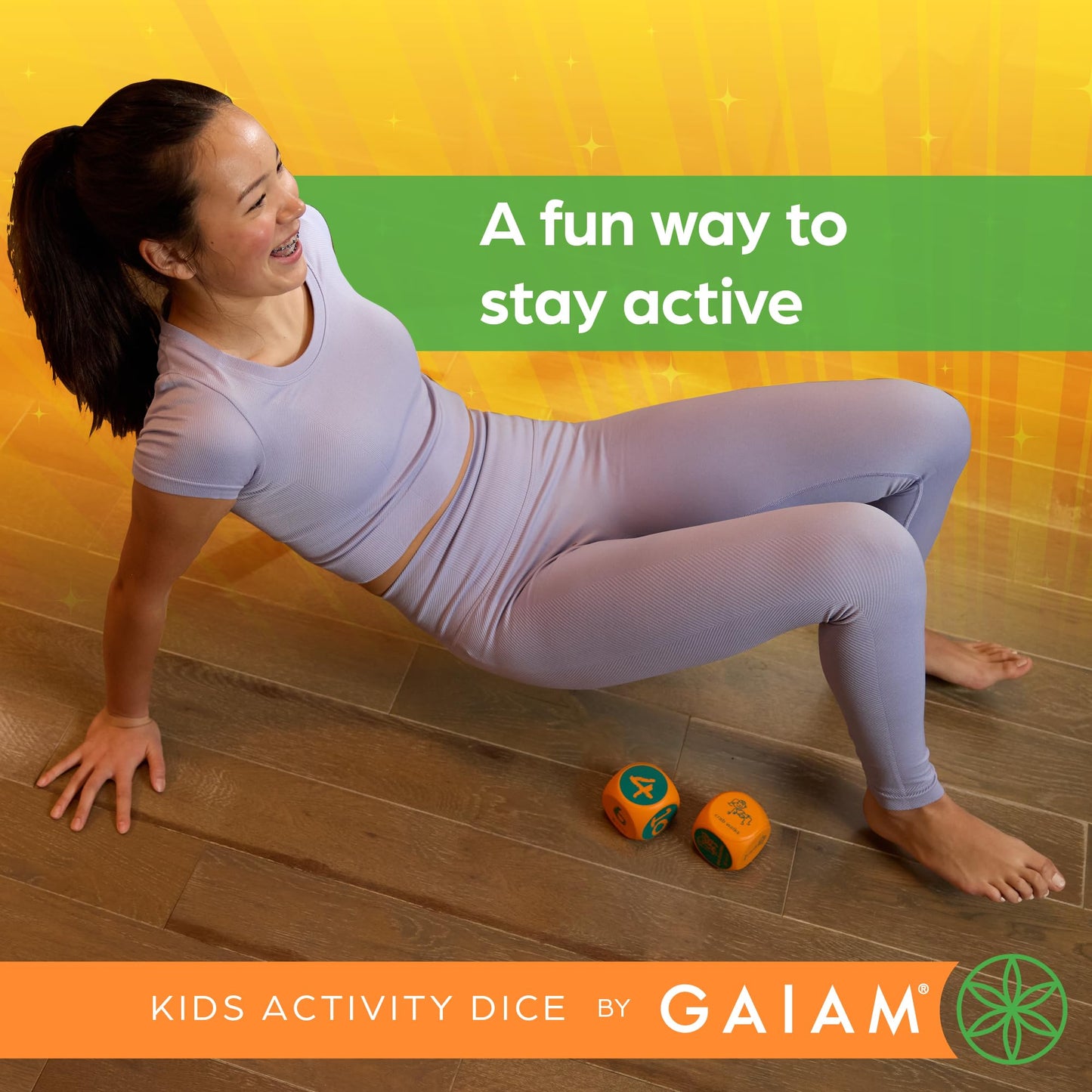 Gaiam Kids Activity Fitness Dice, Fun Classroom Game