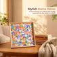 DIY Wooden Cat Puzzle Frame, 75 Colorable Puzzle Pieces, Comes with 12 Coloring Pens, Creative Art Craft Set, Suitable for Adults, Unique Handmade