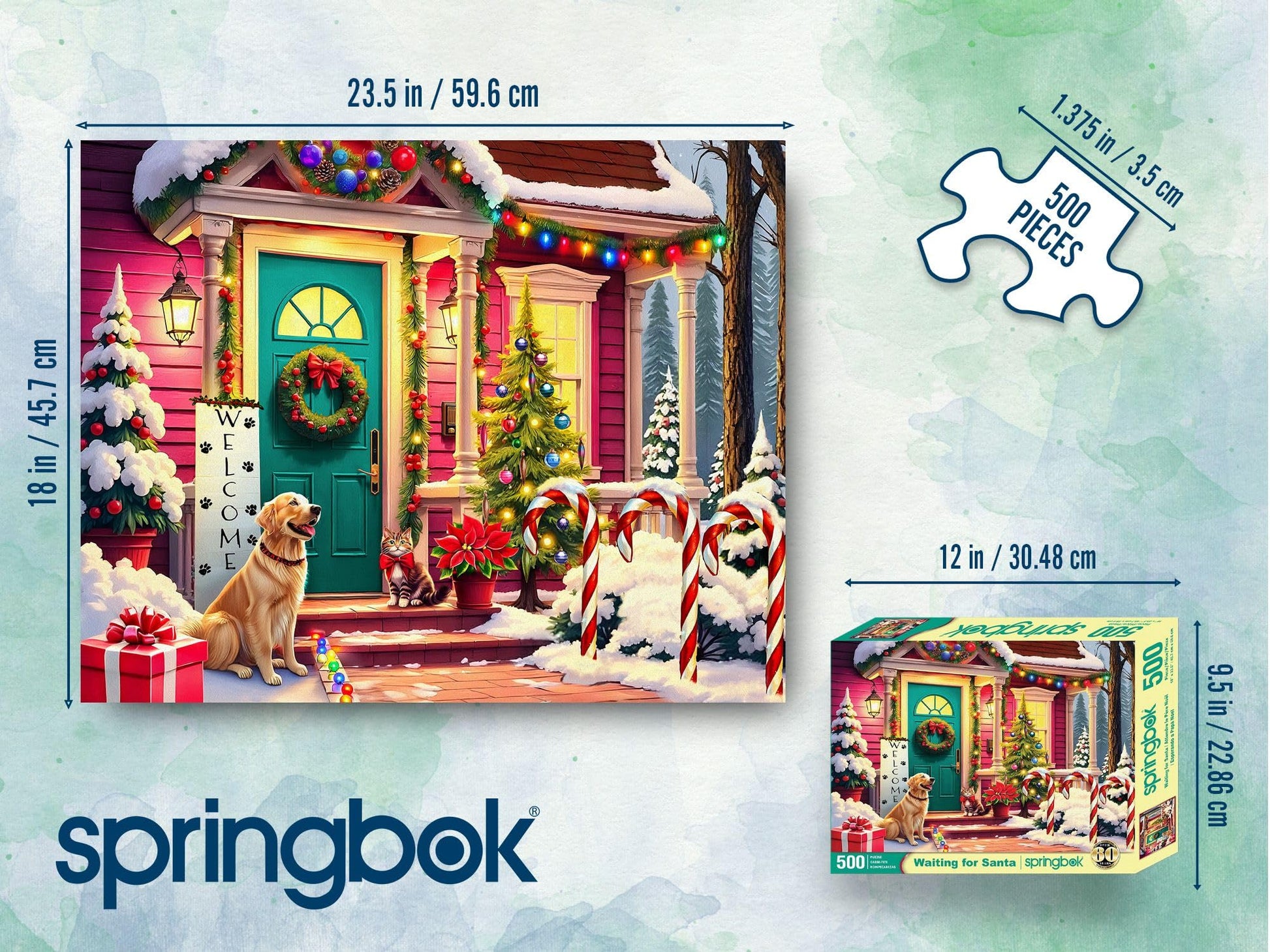 Springbok Waiting for Santa 500 Piece Jigsaw Puzzle for Adults