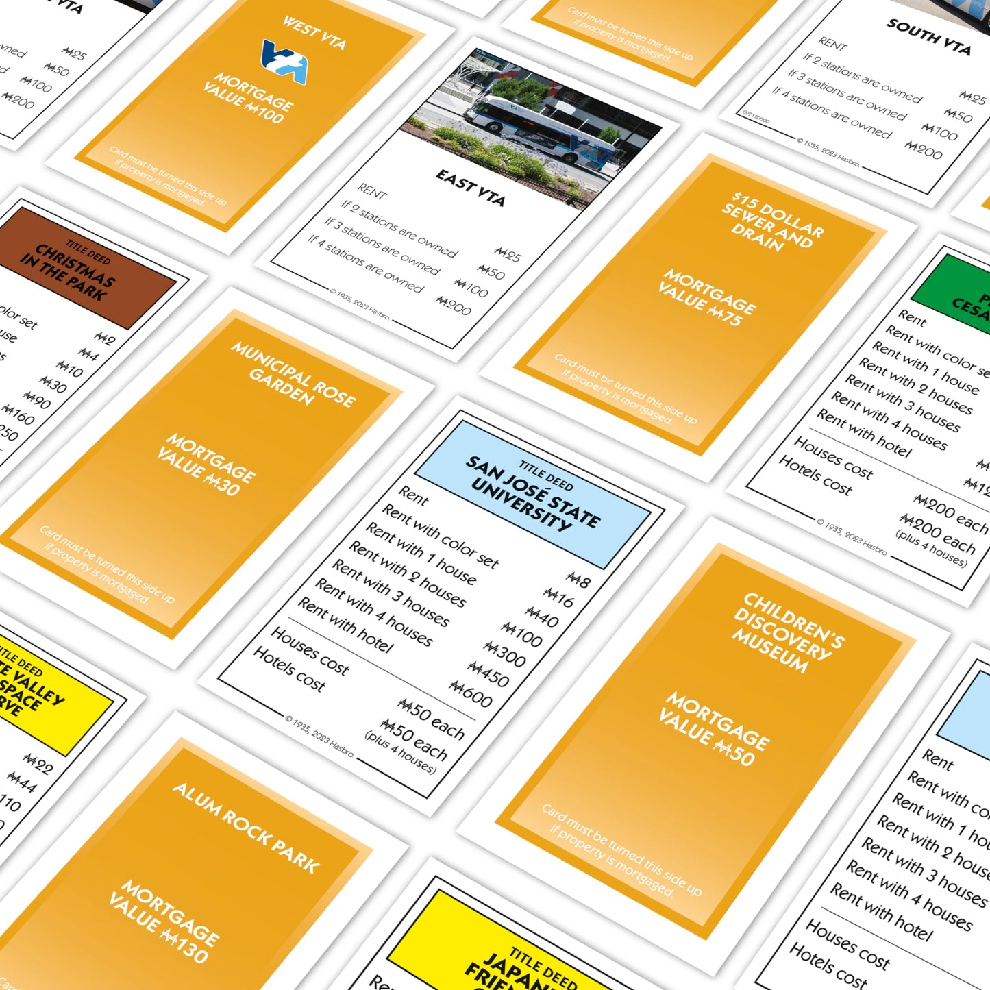Monopoly Board Game San Jose Edition: 2-6 Players Family Board Games for Kids and Adults, Board Games for Kids 8 and up, for Kids and Adults, Ideal