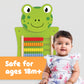 SPARK & WOW Frog Activity Wall Panel | Ages 18m+ | Montessori Sensory Wall Toy | Abacus Activity | Busy Board | Toddler Room Decor
