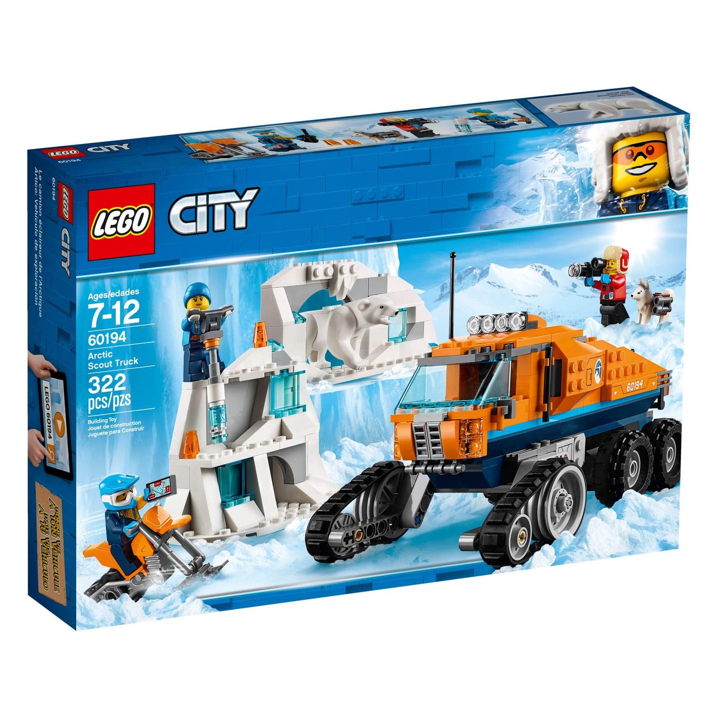 LEGO City Arctic Scout Truck 60194 Building Kit (322 Pieces)