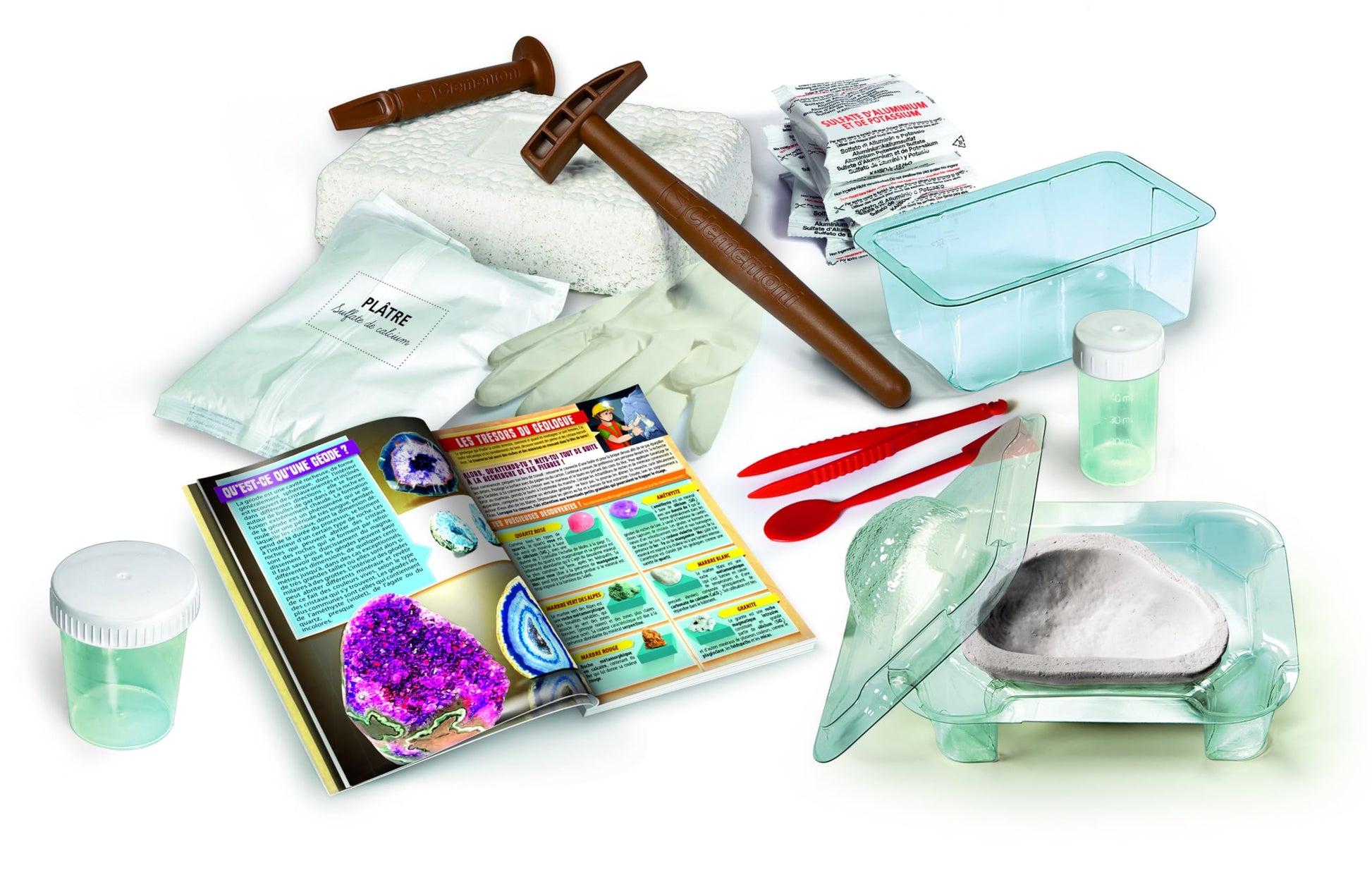 Clementoni - Science & Play - Crystals and Gemstones - Scientific Game - Laboratory - Laboratory - Experiments - Chemical Substances - for Children
