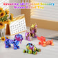 SUKIPIN 3D Printed Animals, 4 Pack Articulated Dog Fidget Toy ADHD Relief