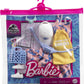 Barbie Clothing & Accessories Inspired by Jurassic World 10 Storytelling Pieces Dolls: Sleeveless Top & Sundress Tote, Hat, Fanny Pack, Sunglasses &