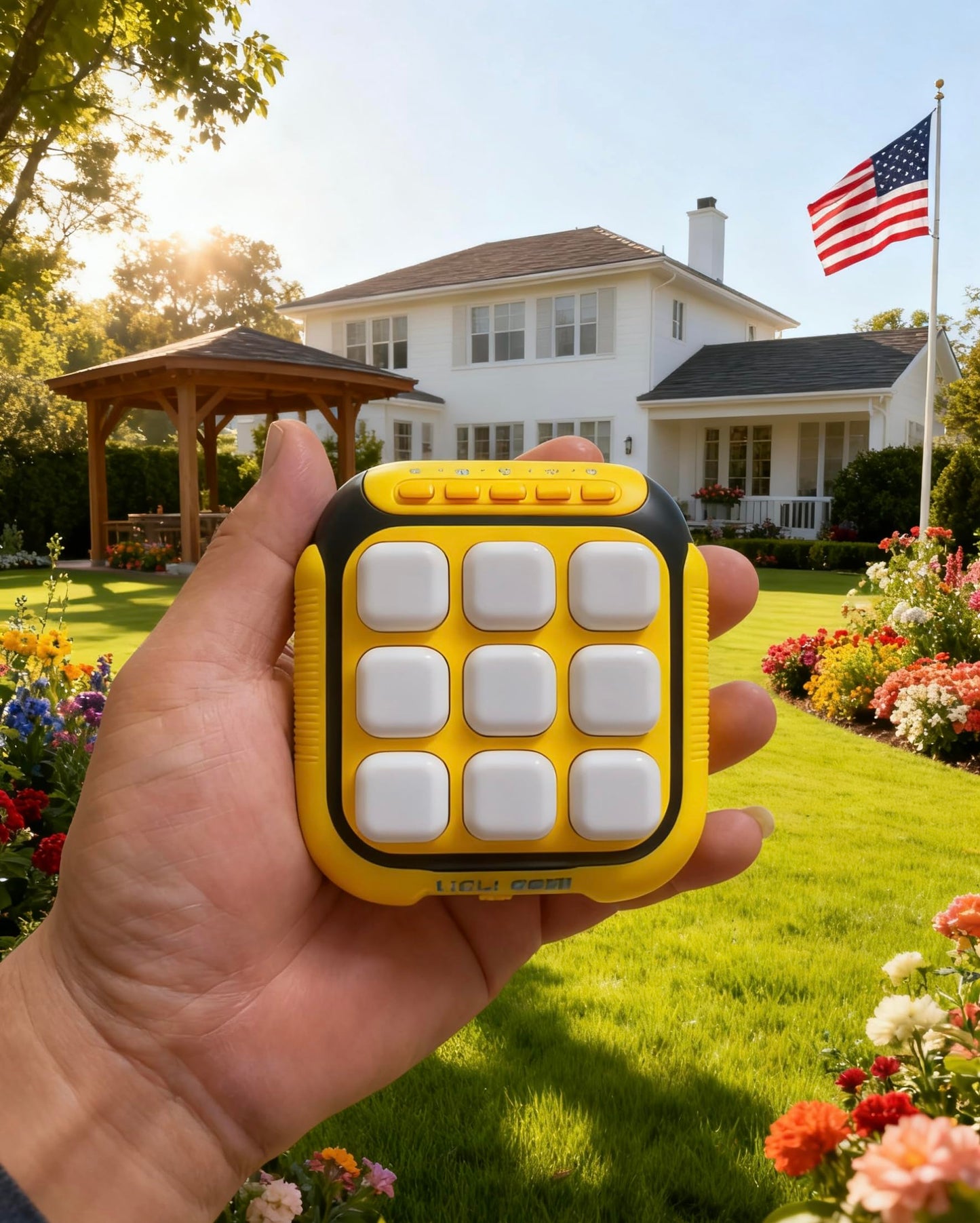 CIZOSYU Electronic Tic Tac Toe Handheld Game - 6-in-1 Travel Puzzle Console, Fast-Paced Portable Entertainment, Gift-Ready Packaging
