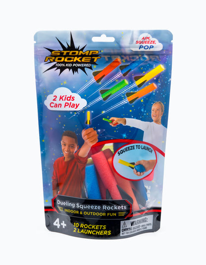 Stomp Rocket Dueling Squeeze Rockets, 2 Player Pack