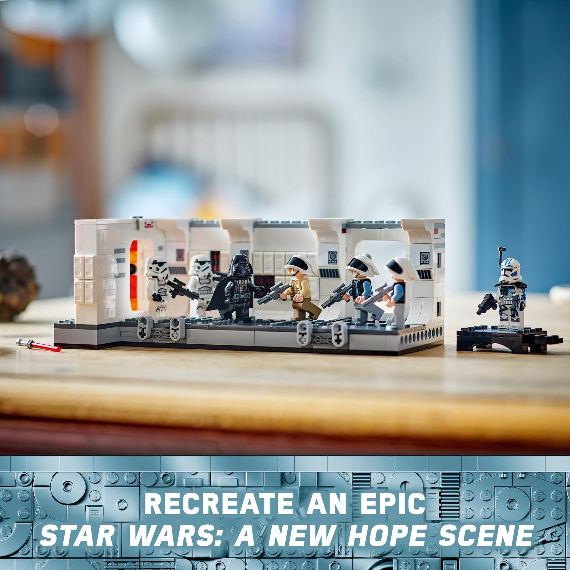 LEGO Star Wars: A New Hope Boarding The Tantive IV Fantasy Toy, Collectible Star Wars Toy with Exclusive 25th Anniversary Minifigure Clone Trooper