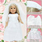 18 Inch Doll Clothes Accessories Wedding Set, Bride Wedding Dress and Groom Suit Outfit, Veil, Bow Tie for American 18 Inch Doll Girl Boy Ball Party