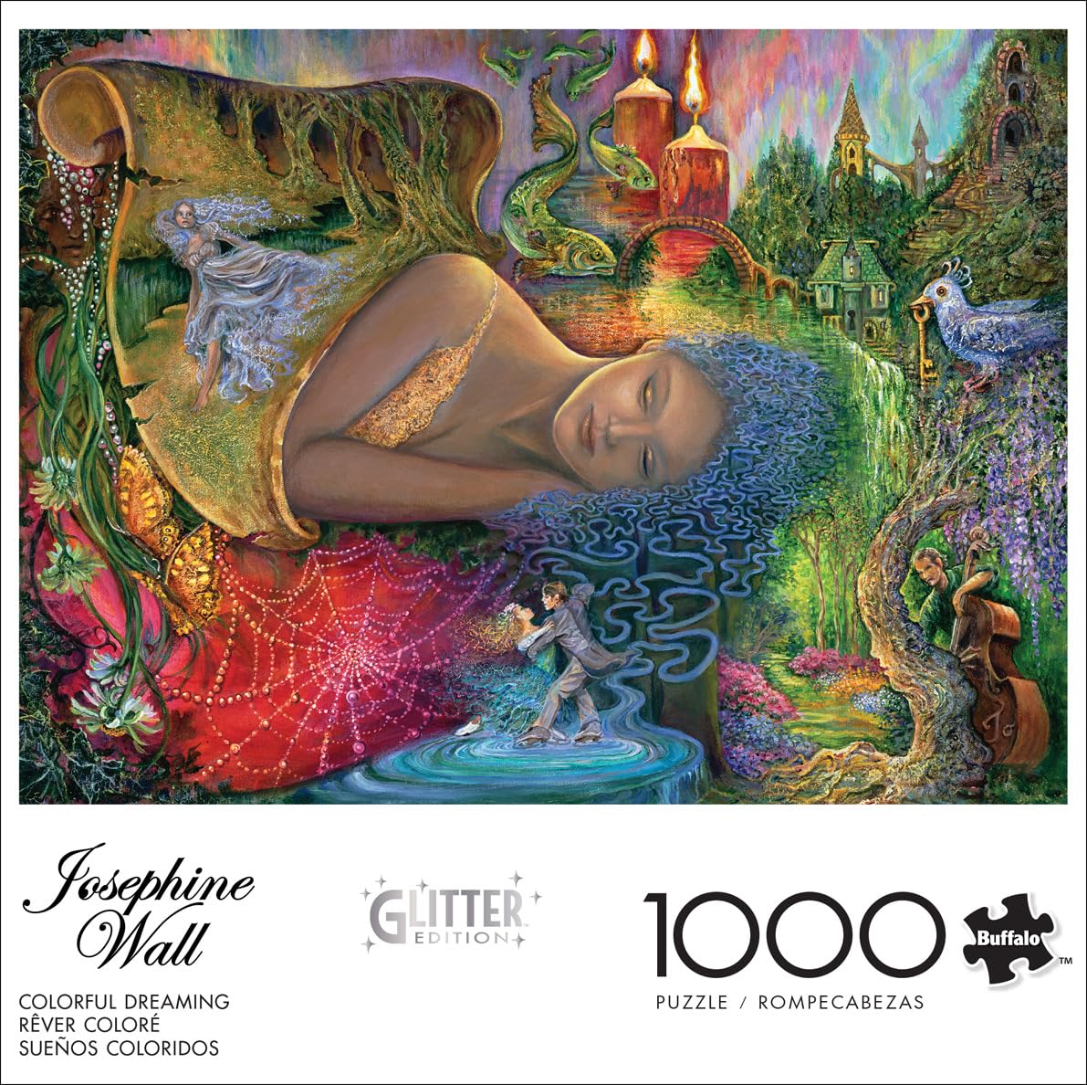 Buffalo Games - Colorful Dreaming - 1000 Piece Glitter Jigsaw Puzzle