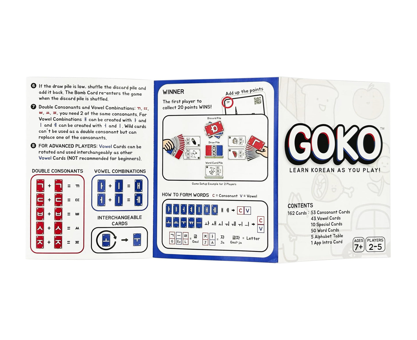 Goko Games Learn Korean As You Play | Gifts for K-Pop and K-Drama Fans | Beginner Friendly | Fun for Kids and Adults | Collect, Trade, and Claim