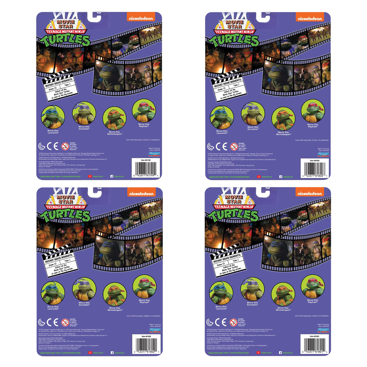 TMNT Classic Movie Star Soft Bundle