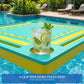 Floating Mahjong Table for Pool,32×32in Pool Float Game Board for Mahjong Poker Dominoes,Hot Tub Float Table with Tile Racks and Cup Holders